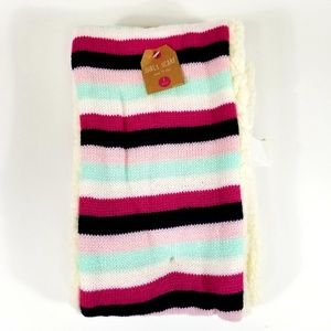 Sherpa knit scarf style NWT Girls